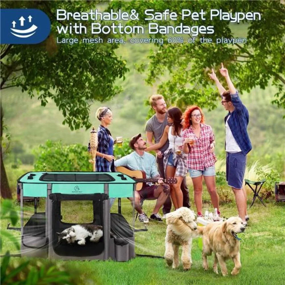 Dog Playpen,Pet Playpen,Foldable Dog Cat Playpens,Portable Exercise Kennel Tent